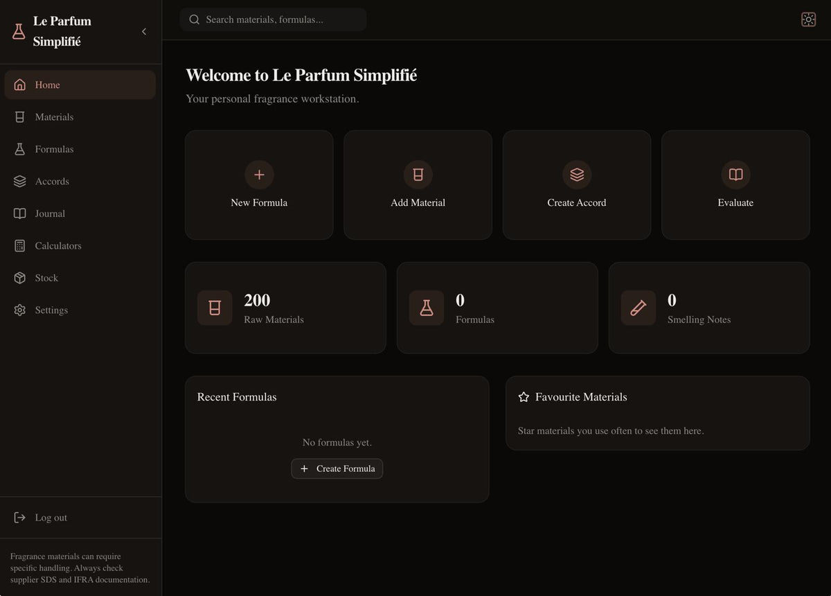 Perfumery Software